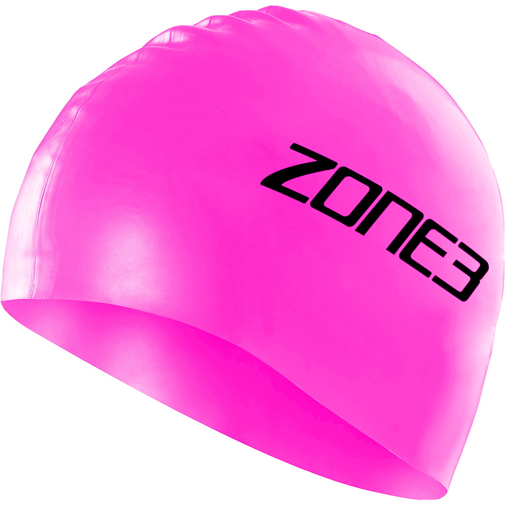 2024 Zone3 Silikon-Badekappe Sa18scap - Hi-vis Pink